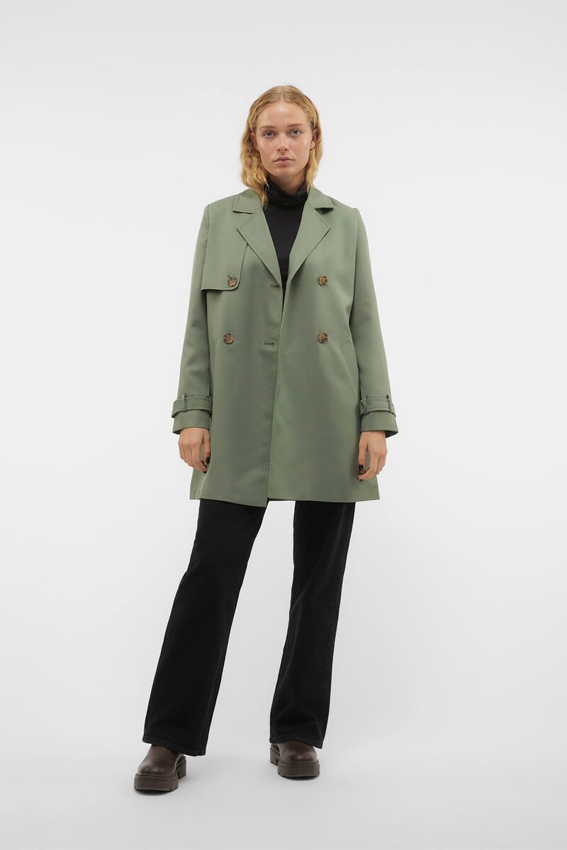 Cortefiel Trench Midi De Mujer Con Lazada
