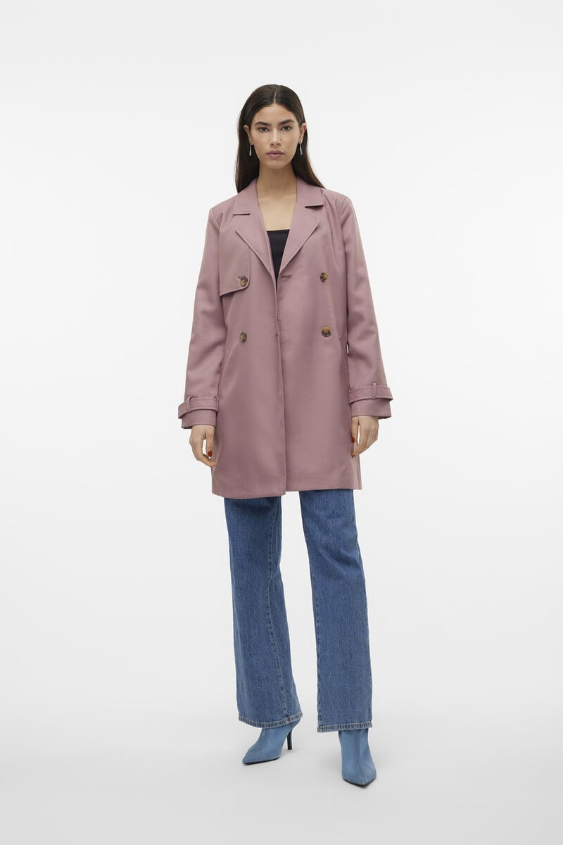 Cortefiel Trench midi de mujer con lazada
