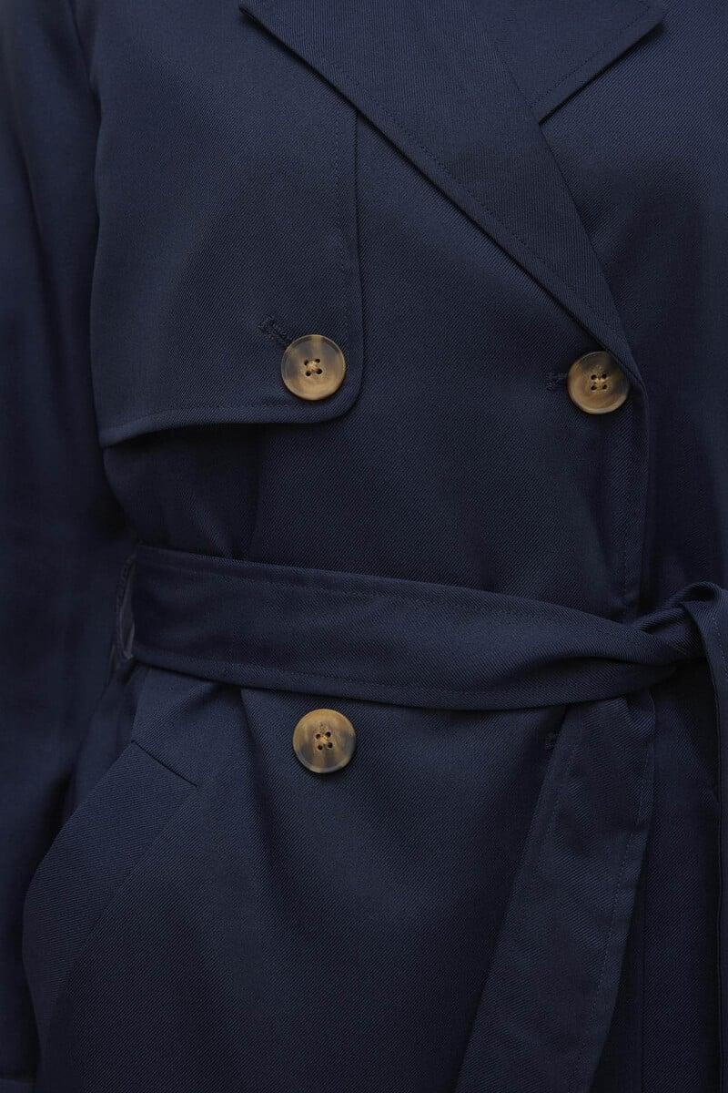 Cortefiel Trench Midi De Mujer Con Lazada