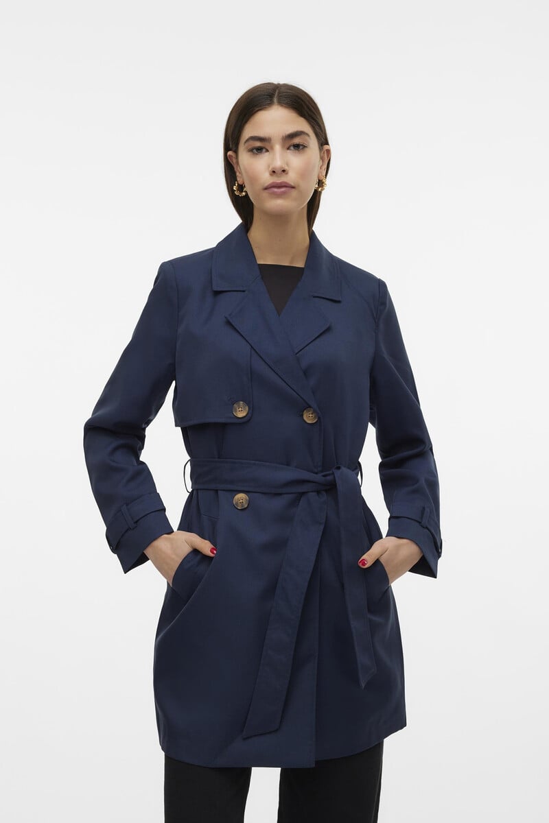 Cortefiel Trench midi de mujer con lazada