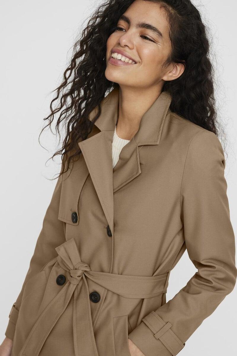 Cortefiel Trench midi de mujer con lazada