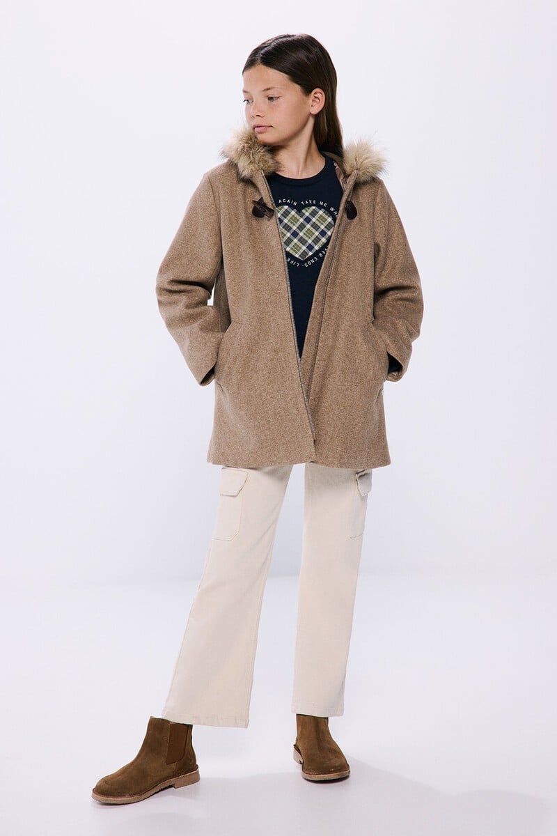 Cortefiel Trenka paño niña