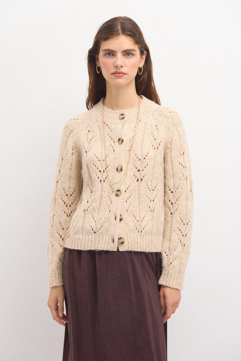 Cortefiel Tricia. Chaqueta De Punto Calado