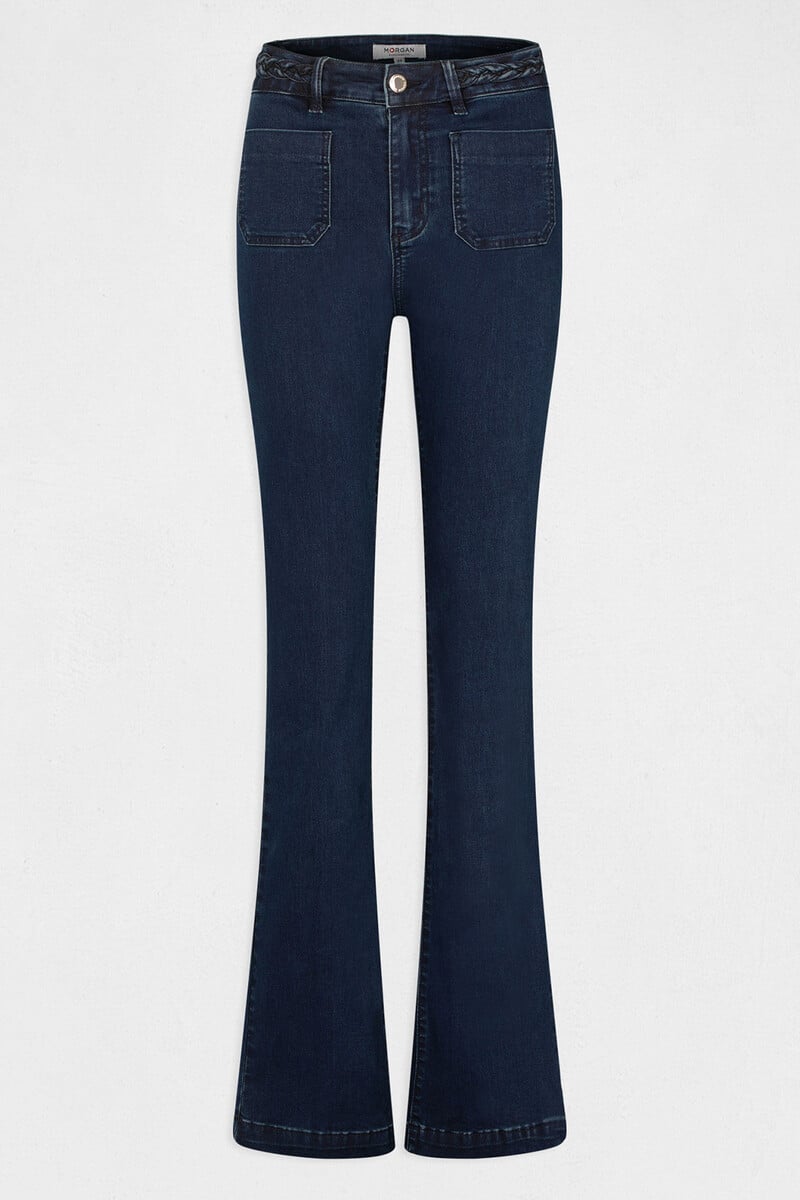 Cortefiel Vaquero Boot-cut Con Detalles Trenzados