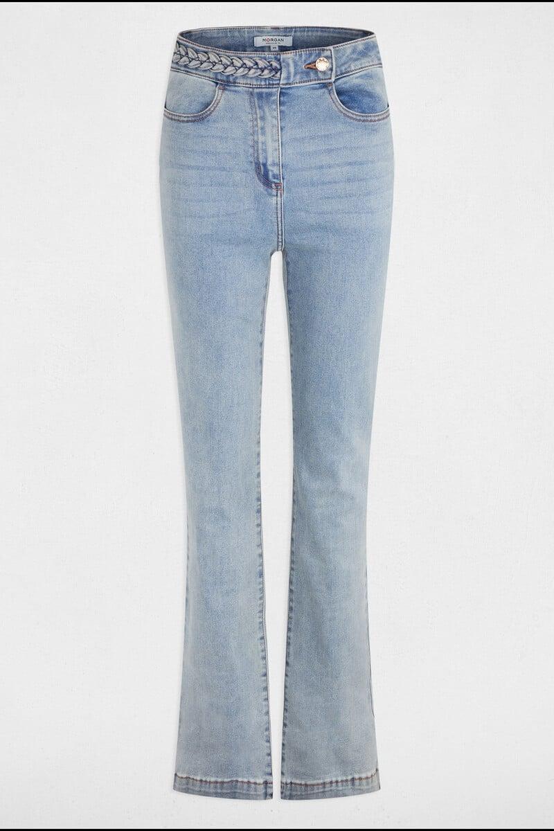 Cortefiel Vaquero Recto Con Detalles Trenzados