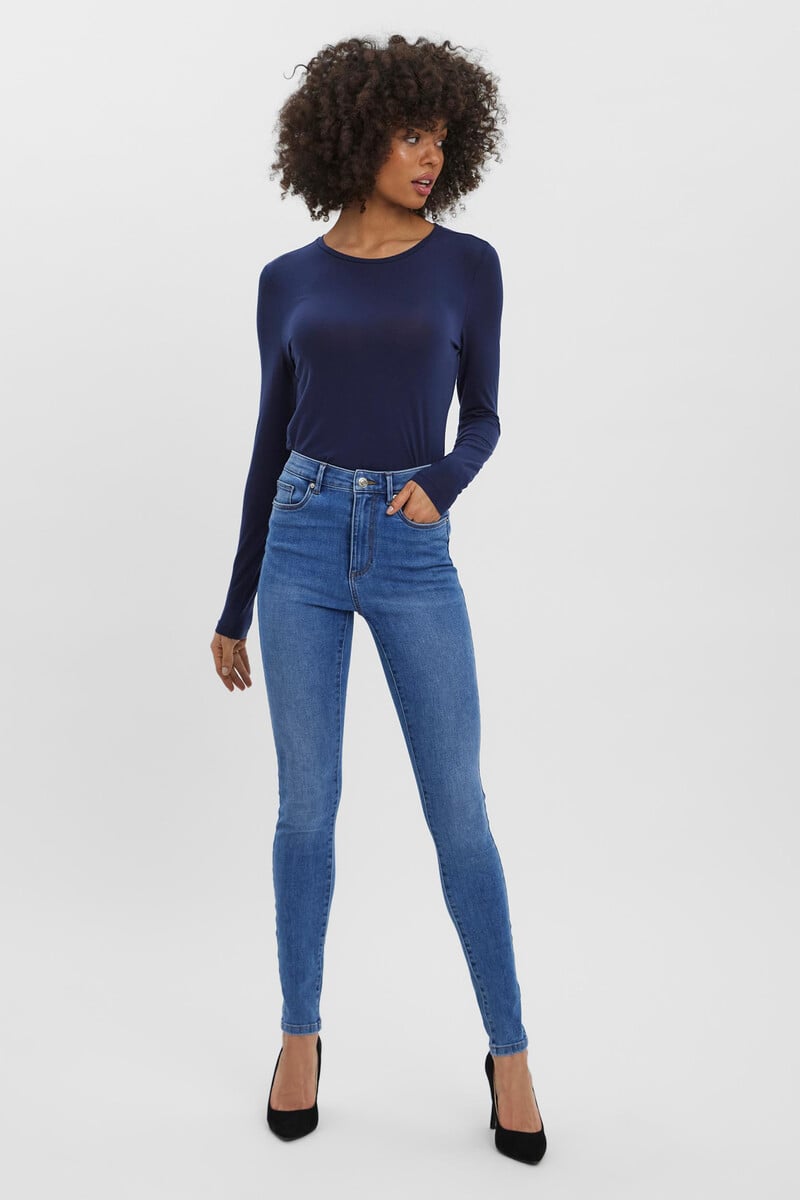 Cortefiel Vaquero skinny de mujer con cintura alta