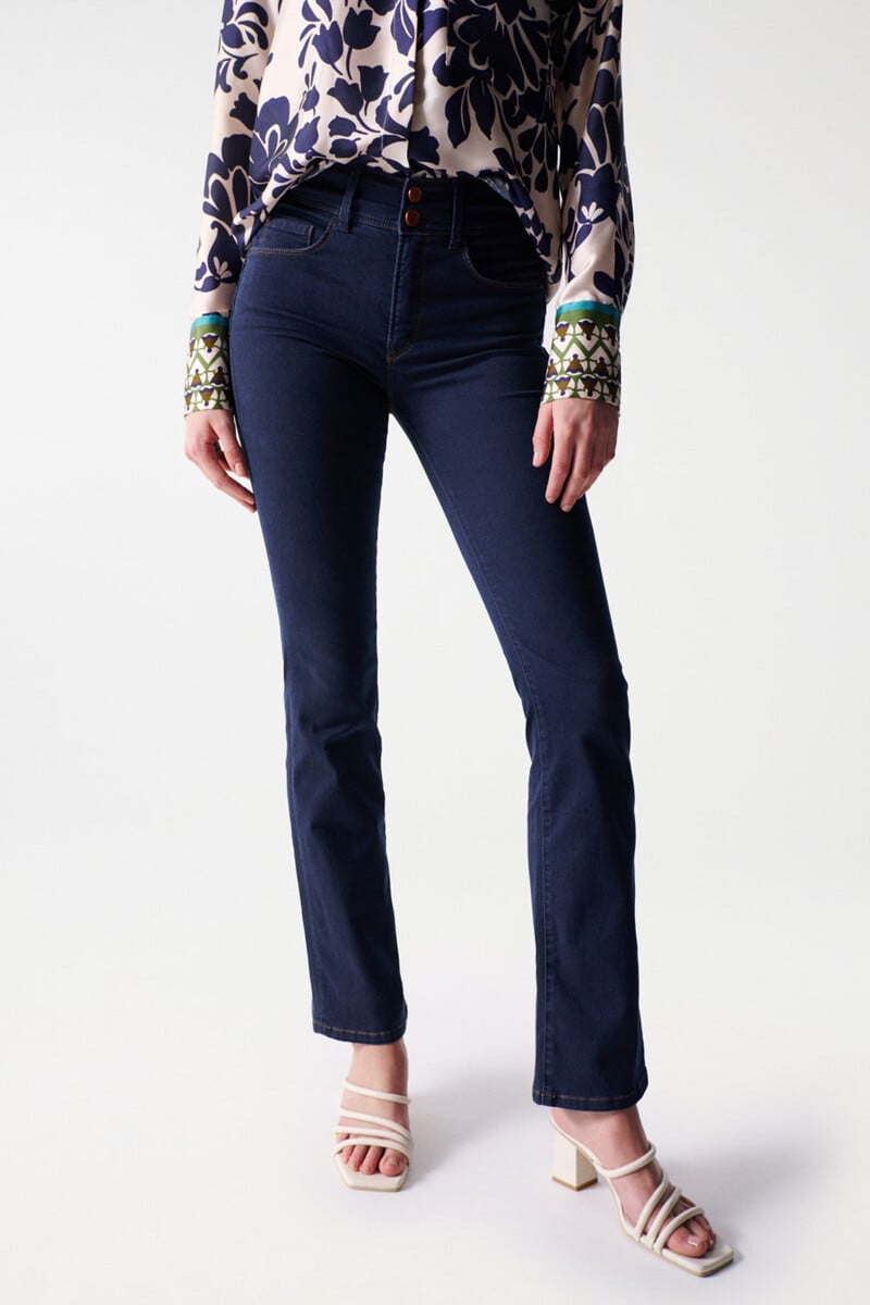 Cortefiel Vaqueros Secret Push In De Corte Bootcut