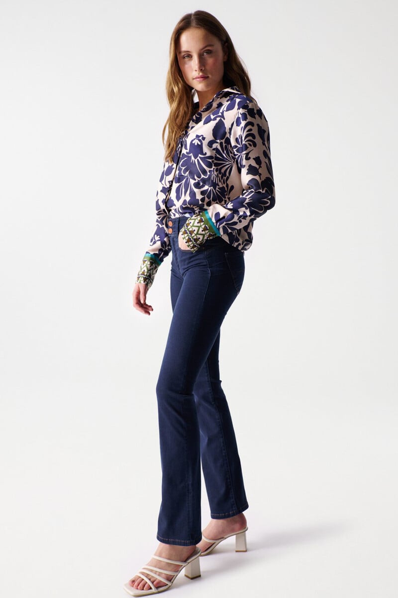Cortefiel Vaqueros Secret Push In De Corte Bootcut