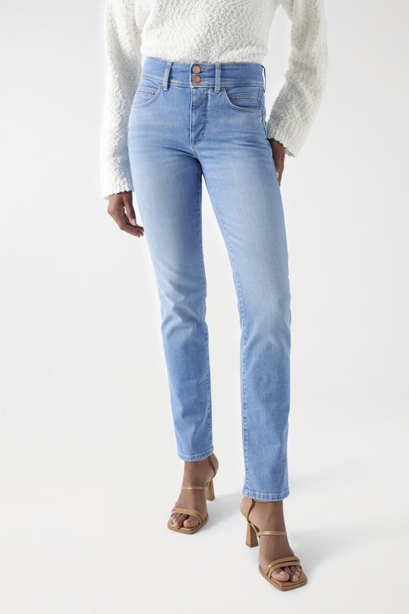 Cortefiel Vaqueros Secret Push In Slim Con Brillos