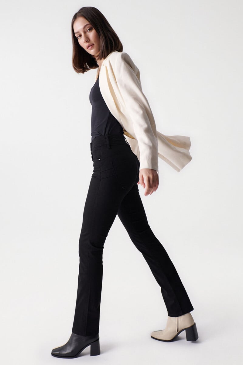 Cortefiel Vaqueros secret push in slim true black