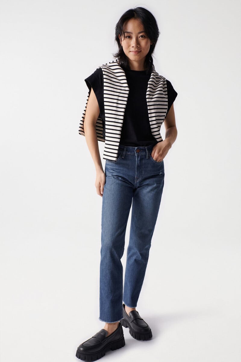 Cortefiel Vaqueros True Cropped Slim
