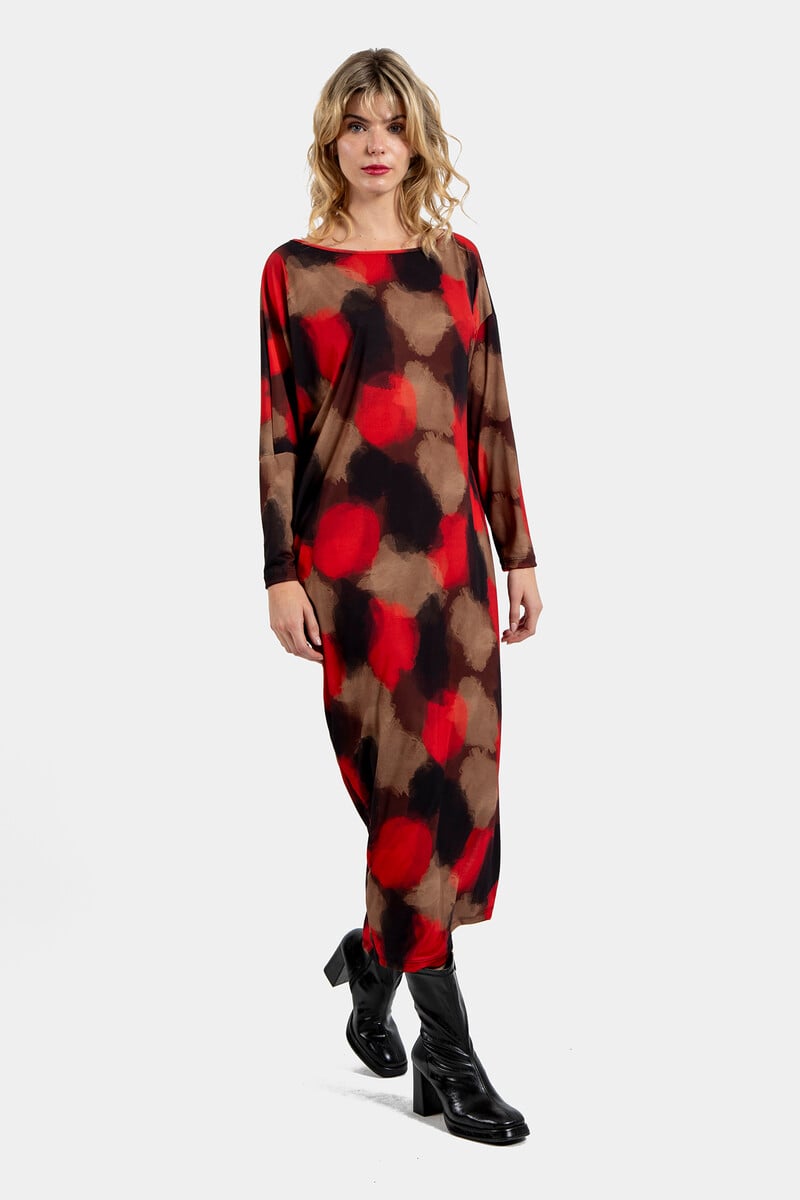 Cortefiel Vestido Ancho Estampado