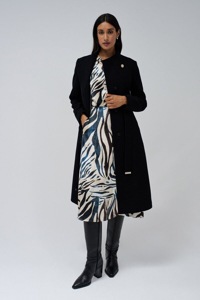 Cortefiel Vestido Camisero Con Manga