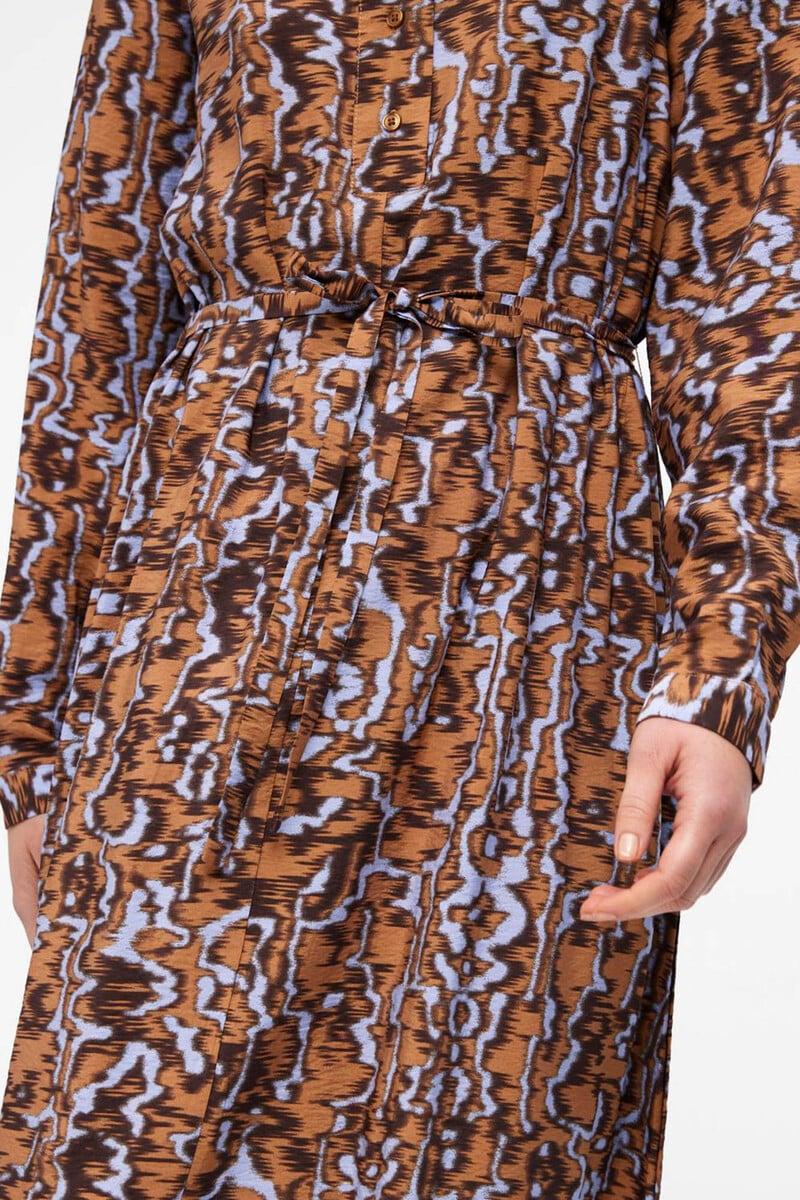 Cortefiel Vestido Camisero Estampado