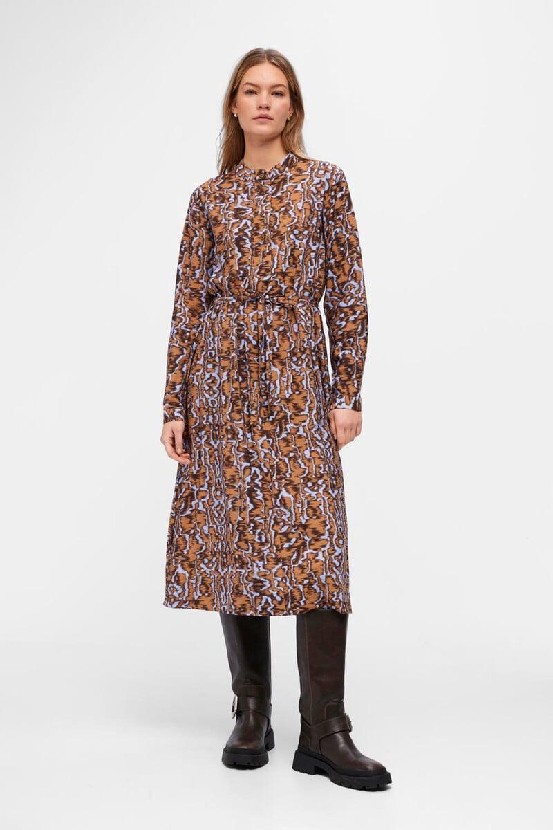 Cortefiel Vestido camisero estampado
