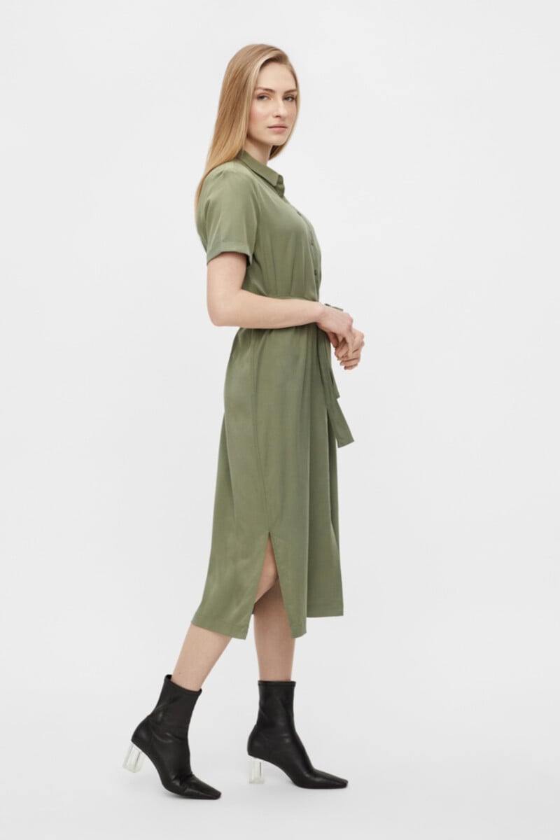 Cortefiel Vestido Camisero Largo