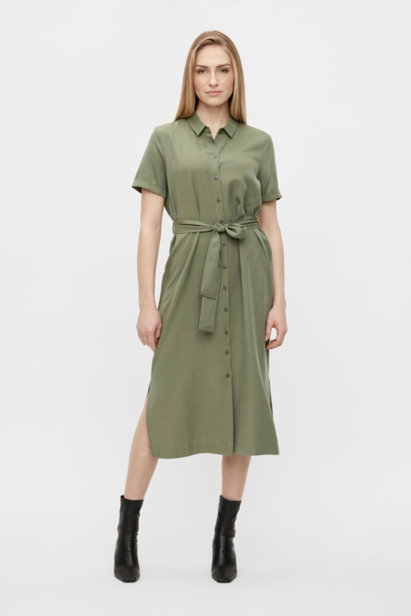 Cortefiel Vestido camisero largo