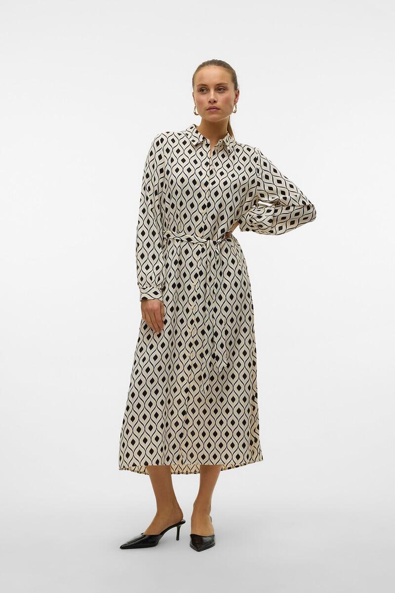 Cortefiel Vestido Camisero Midi