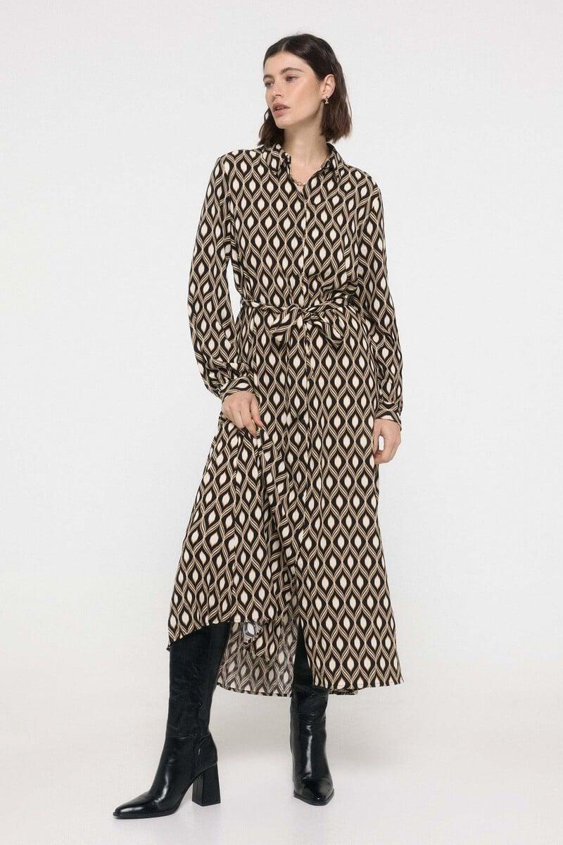 Cortefiel Vestido Camisero Midi