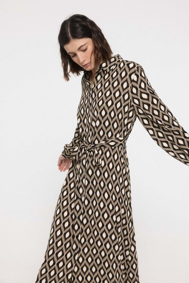 Cortefiel Vestido Camisero Midi