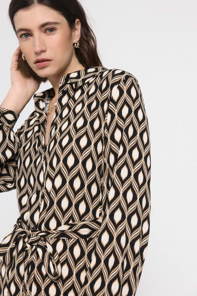 Cortefiel Vestido camisero midi