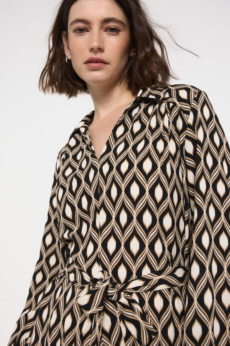 Cortefiel Vestido Camisero Midi