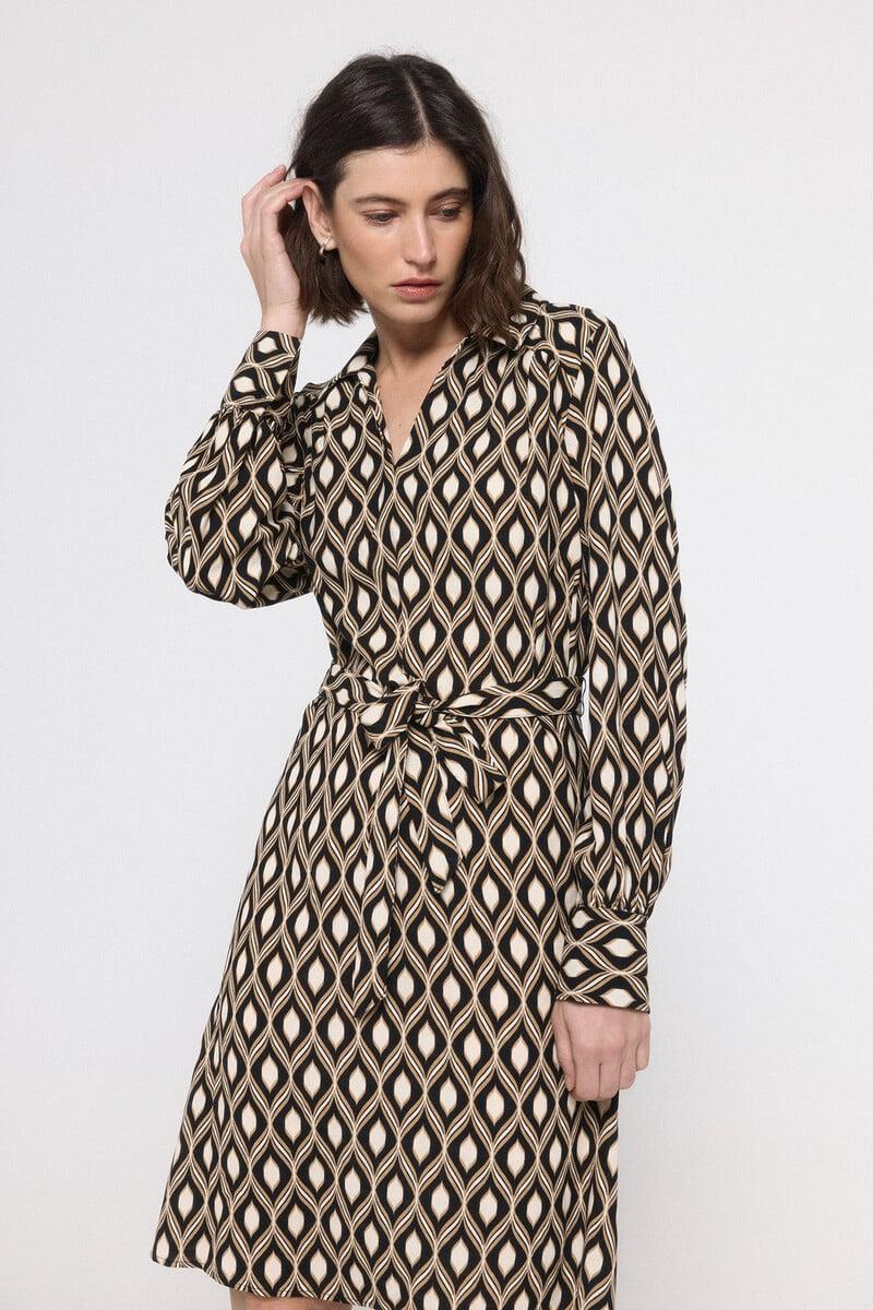 Cortefiel Vestido Camisero Midi