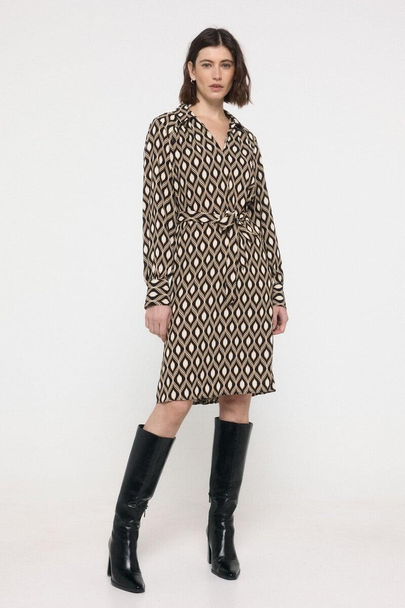 Cortefiel Vestido camisero midi