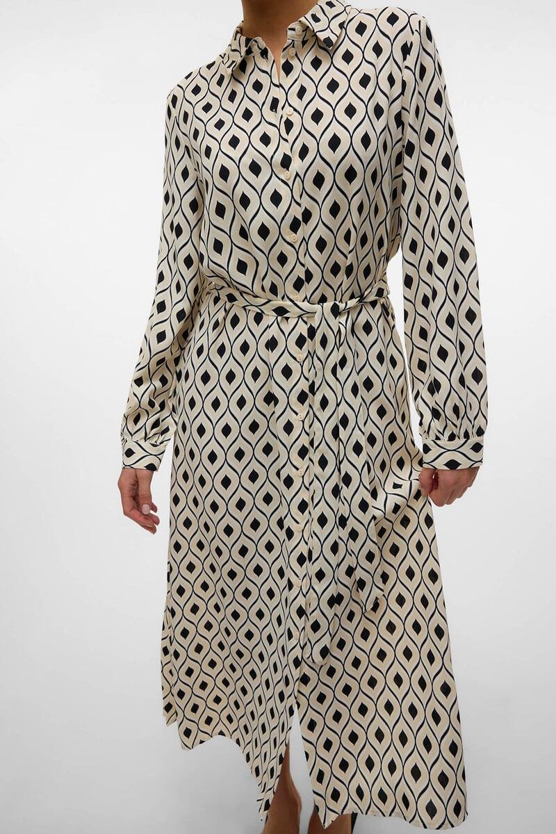 Cortefiel Vestido camisero midi