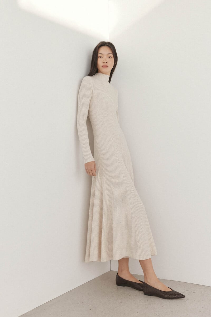 Cortefiel Vestido Canalé Midi