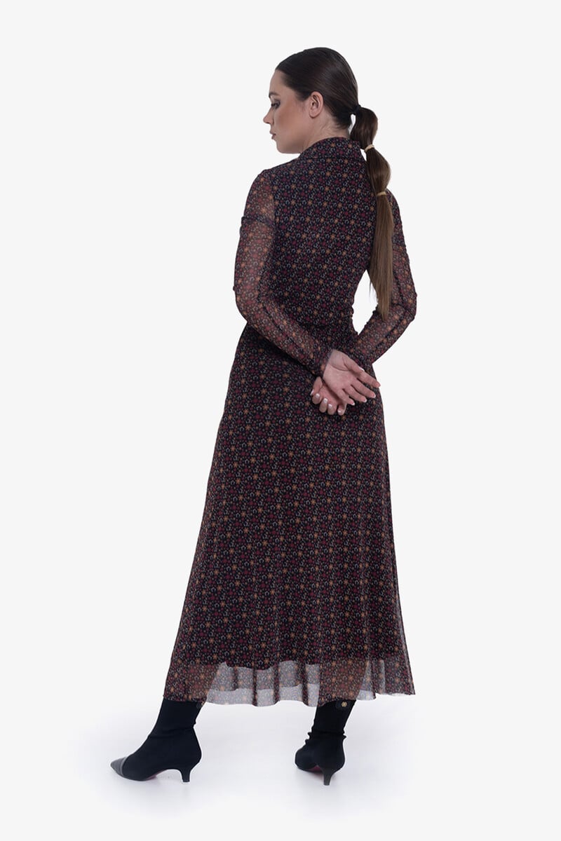 Cortefiel Vestido Con Estampado De Flores