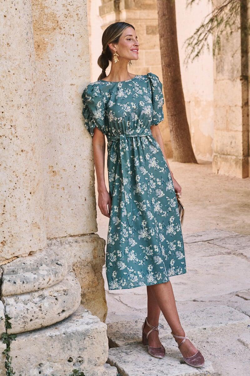 Cortefiel Vestido con flores Verdena