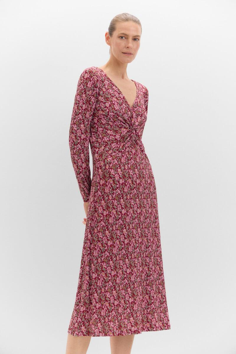Cortefiel Vestido con nudo frontal
