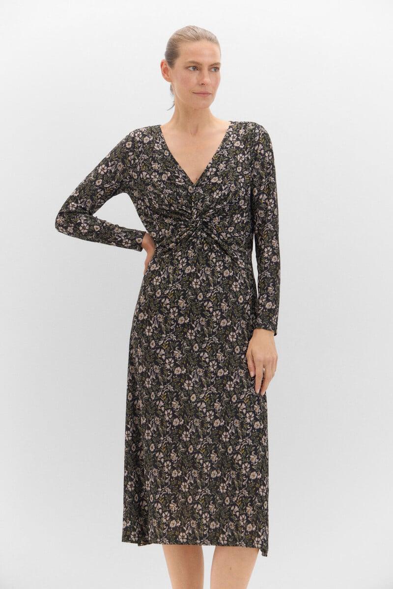 Cortefiel Vestido con nudo frontal
