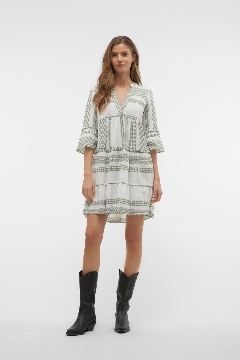 Cortefiel Vestido Corto 100% Algodón Orgánico