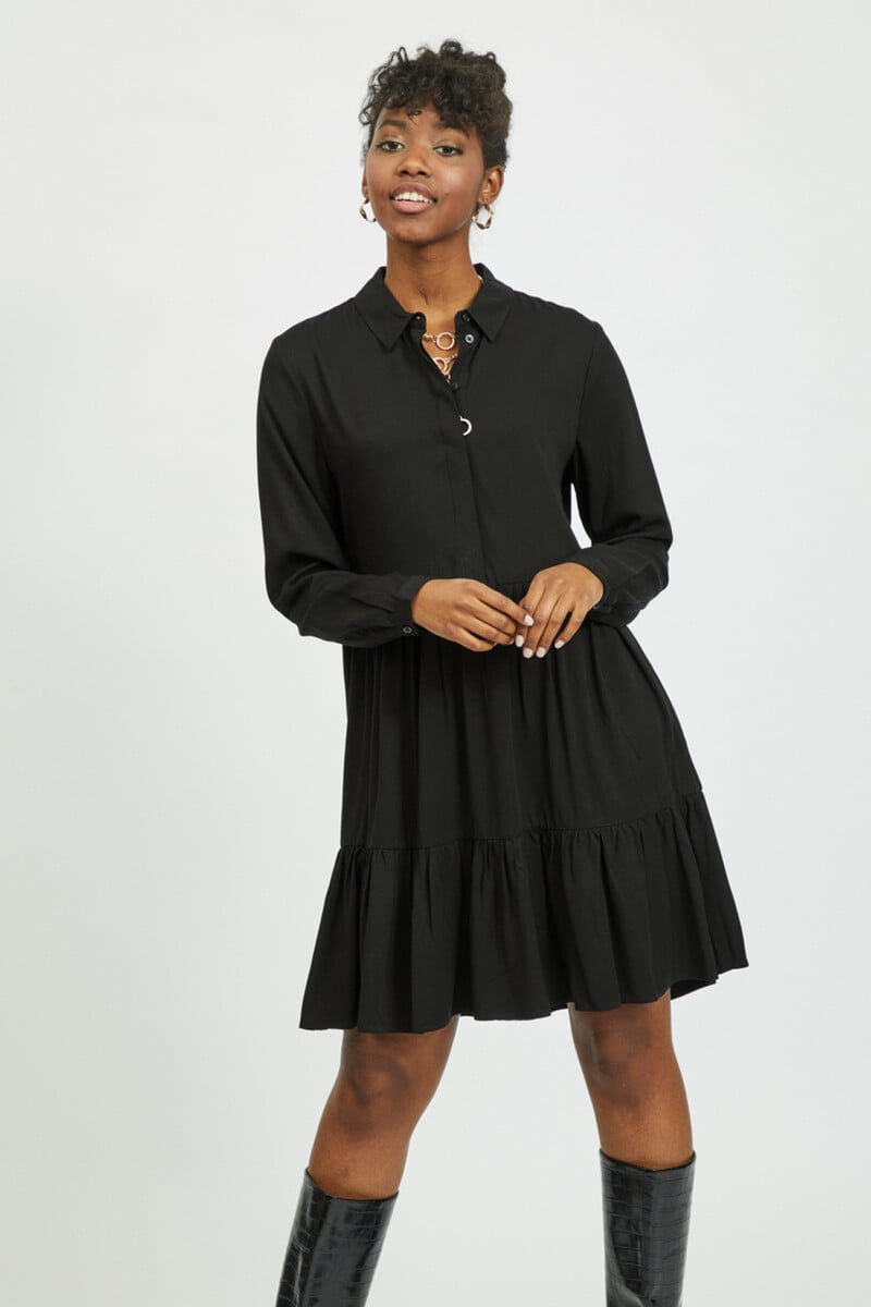 Cortefiel Vestido Corto Camisero