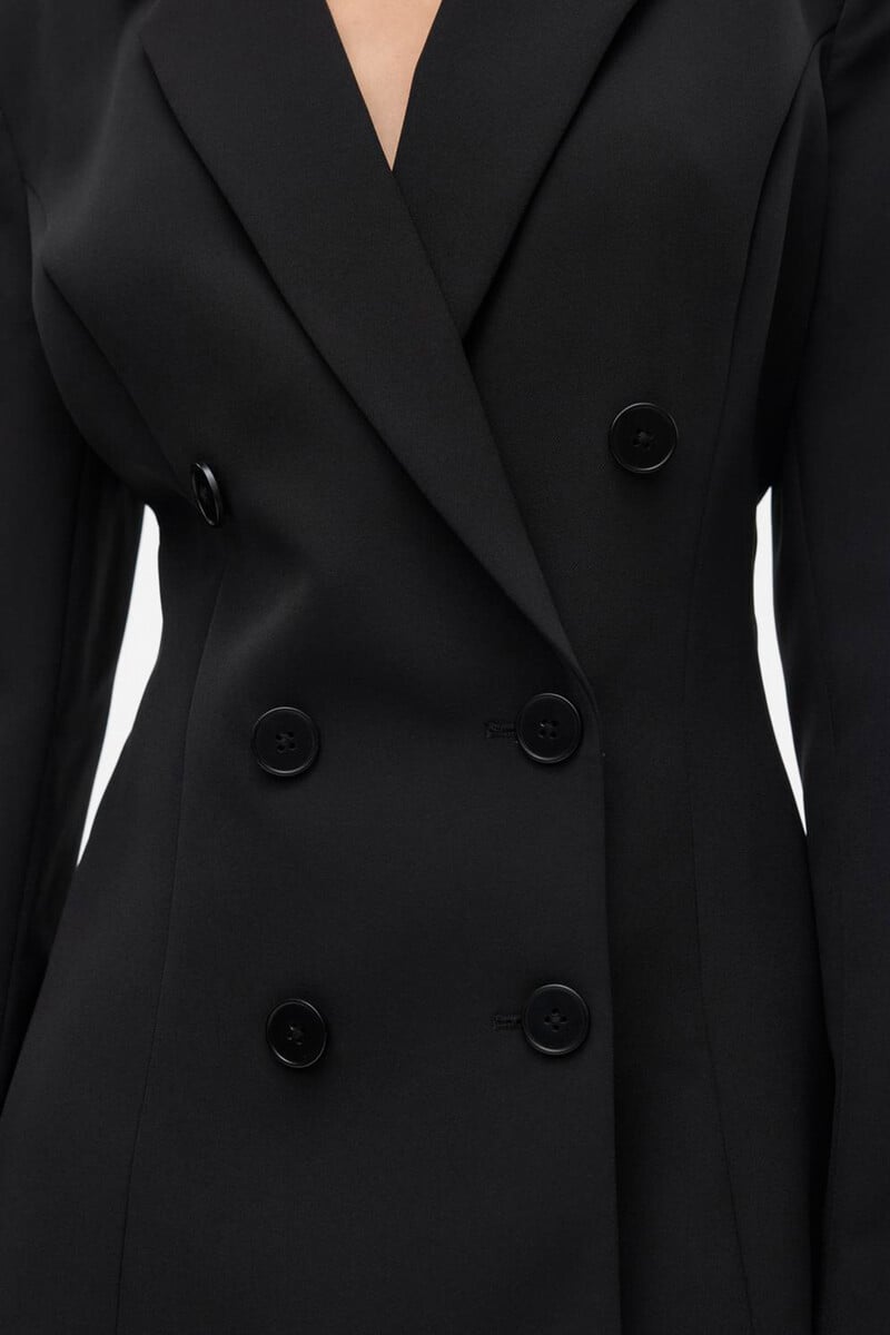 Cortefiel Vestido Corto Con Botones