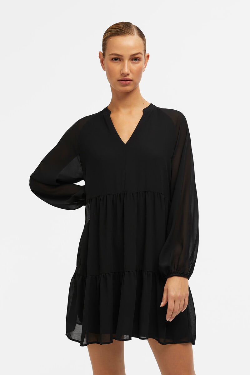 Cortefiel Vestido Corto Fluido