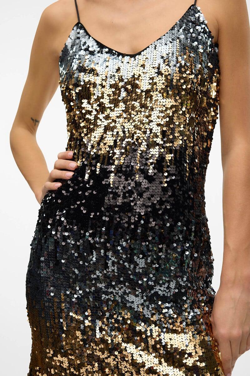Cortefiel Vestido Corto Lentejuelas