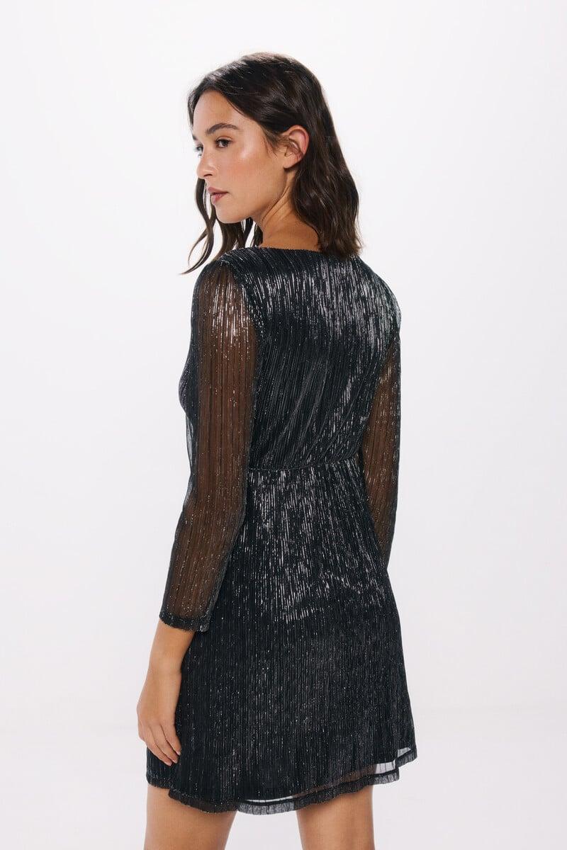 Cortefiel Vestido Corto Lurex