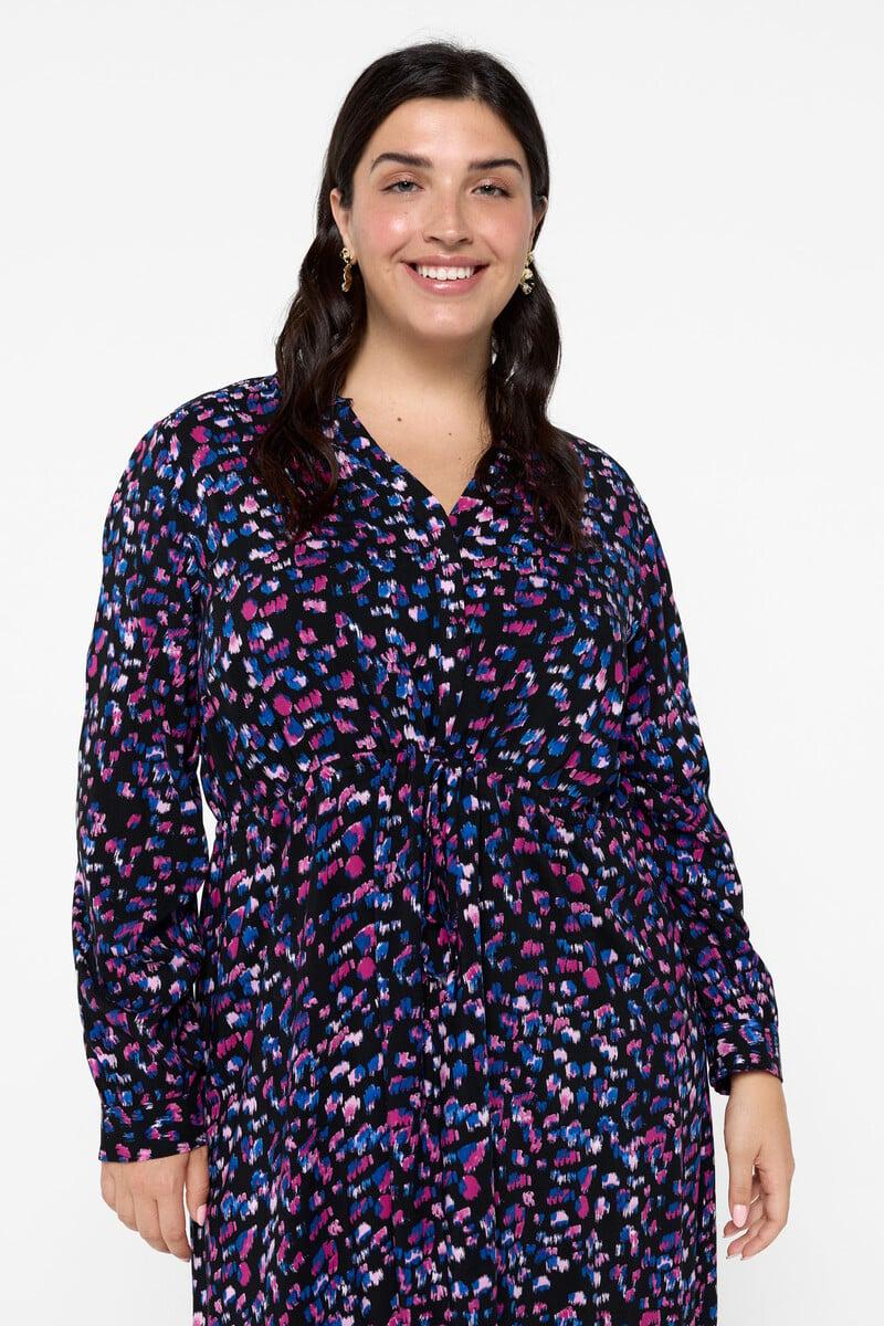 Cortefiel Vestido Corto Manga Larga Curvy