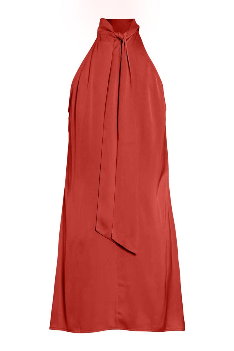 Cortefiel Vestido Corto Satinado