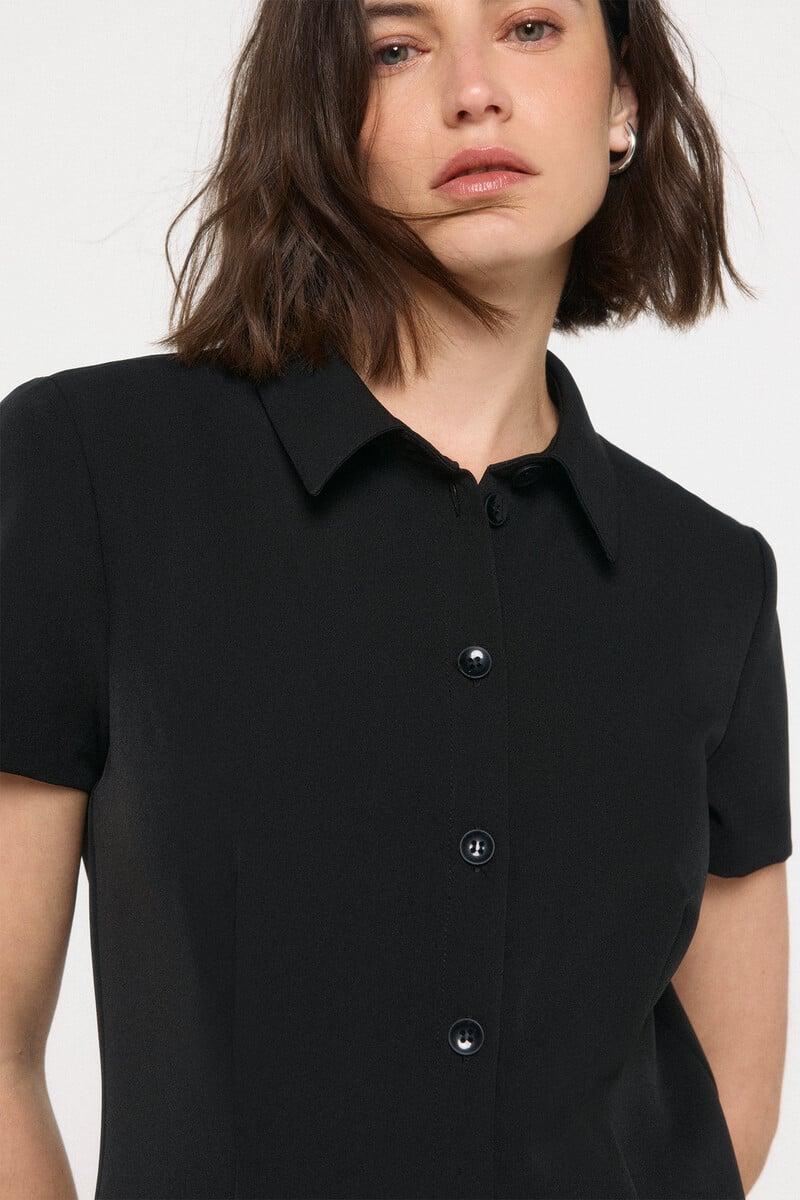 Cortefiel Vestido Corto Tableado