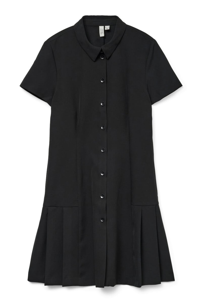 Cortefiel Vestido corto tableado