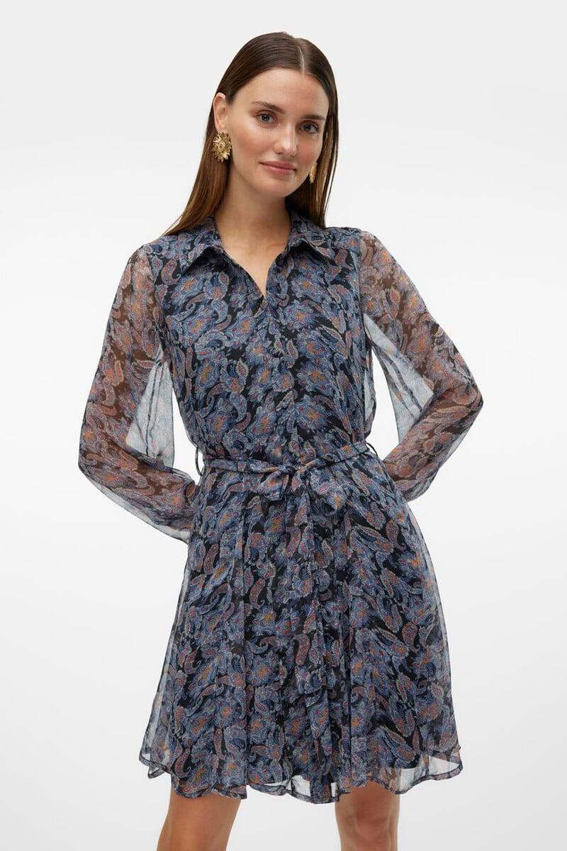 Cortefiel Vestido corto tejido vaporoso