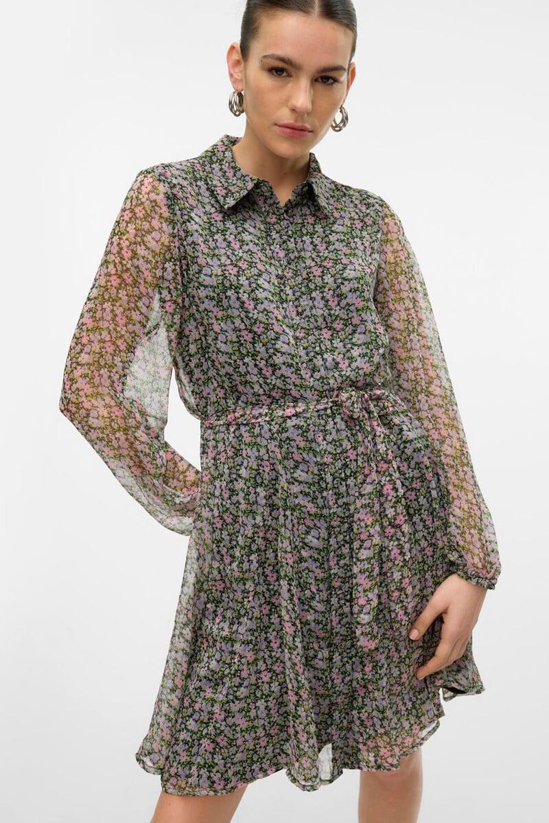 Cortefiel Vestido corto tejido vaporoso