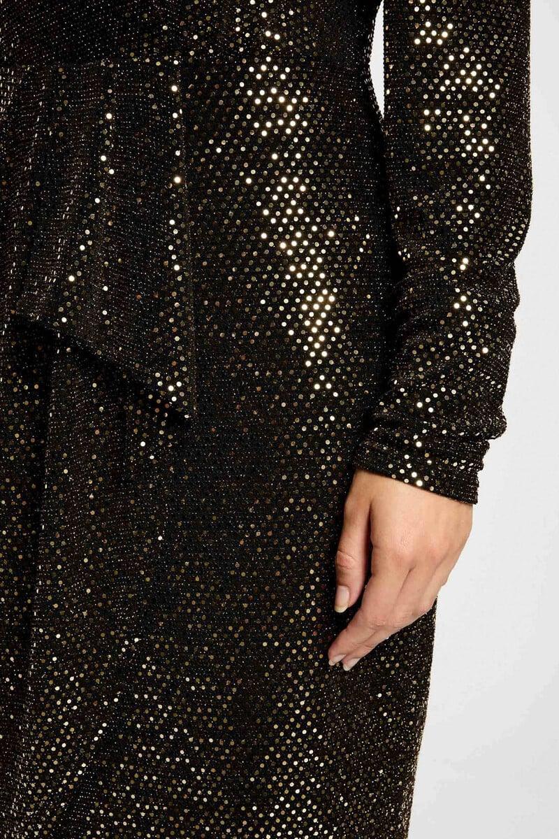 Cortefiel Vestido Cruzado Lentejuelas