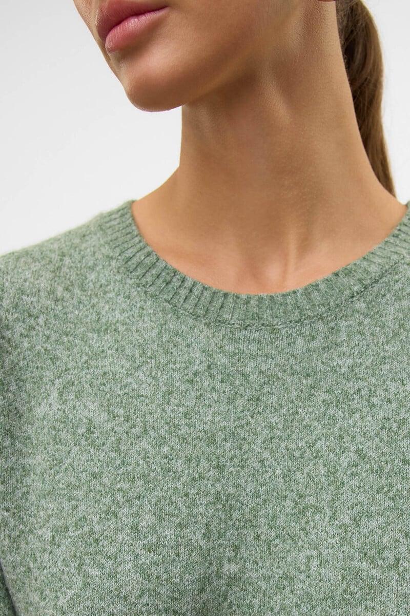 Cortefiel Vestido De Punto Con Cuello Redondo