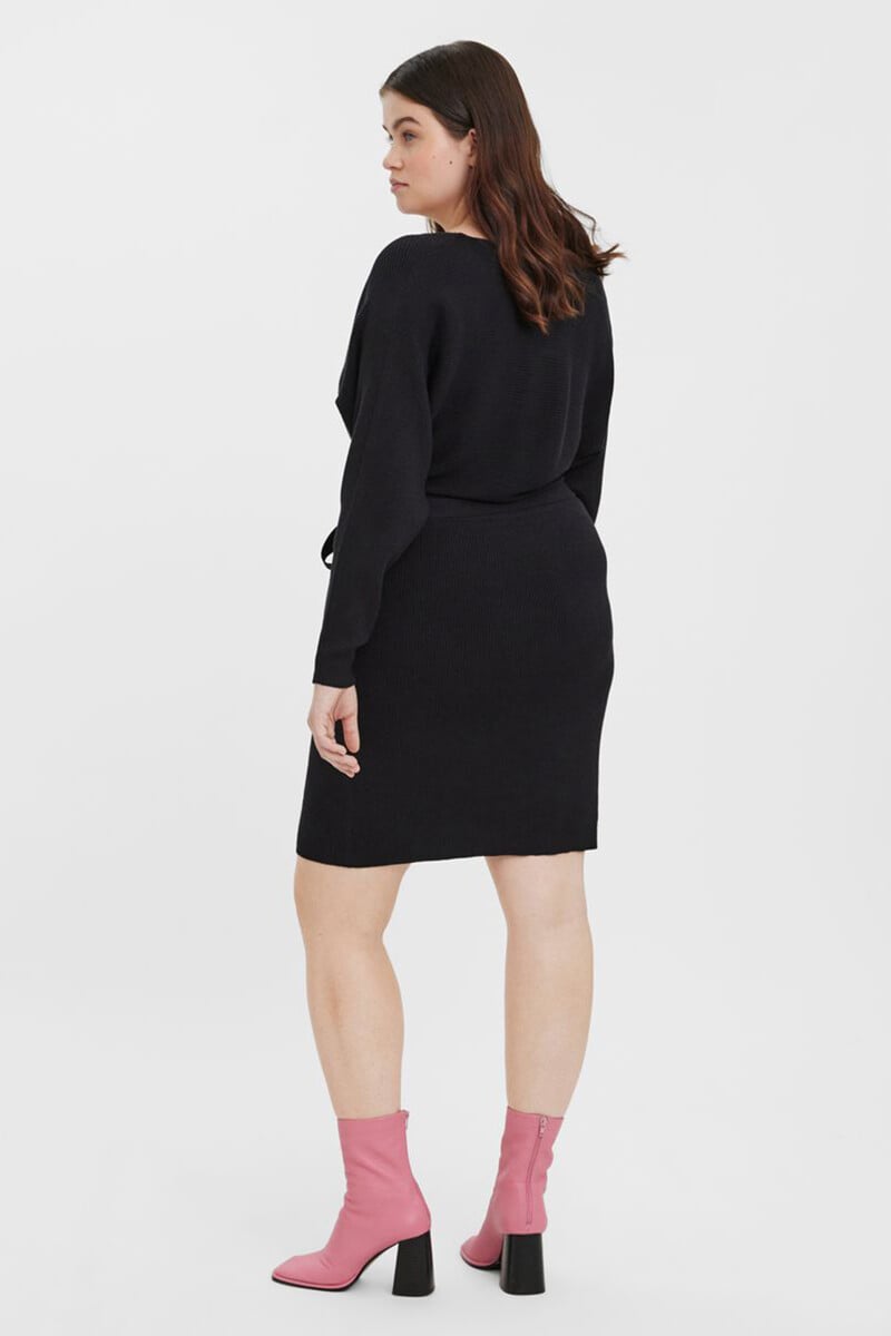 Cortefiel Vestido De Punto Cruzado Talla Grande