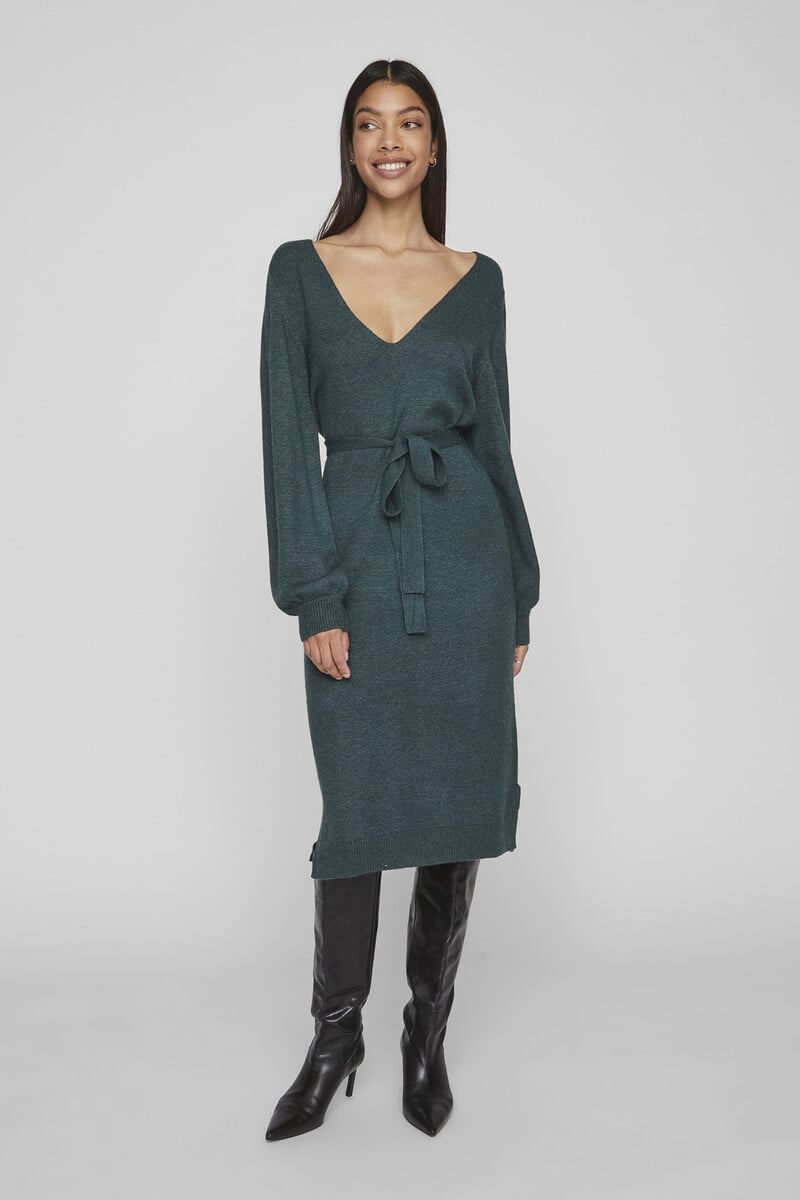Cortefiel Vestido De Punto Midi